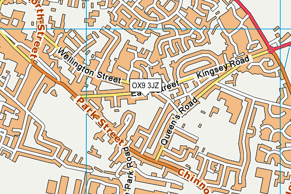 OX9 3JZ map - OS VectorMap District (Ordnance Survey)
