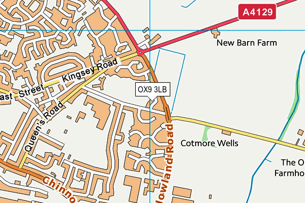 OX9 3LB map - OS VectorMap District (Ordnance Survey)