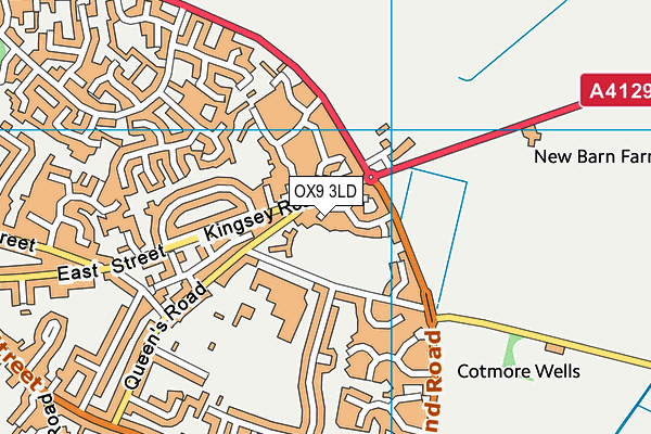 OX9 3LD map - OS VectorMap District (Ordnance Survey)