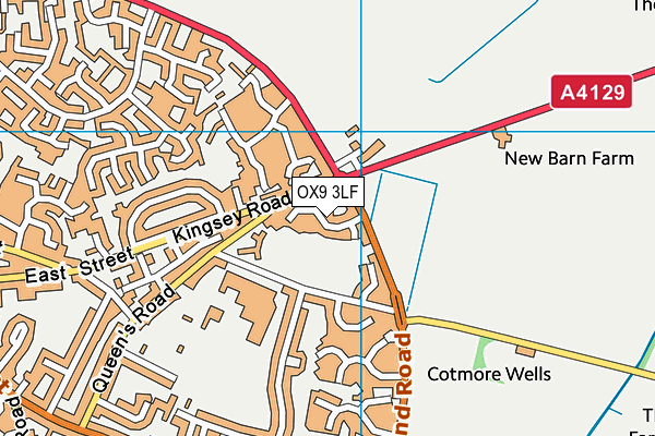 OX9 3LF map - OS VectorMap District (Ordnance Survey)