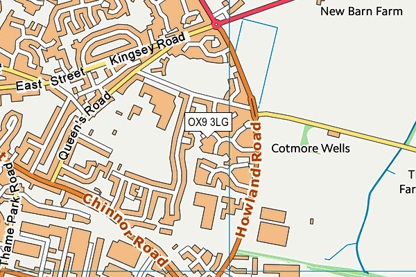 OX9 3LG map - OS VectorMap District (Ordnance Survey)