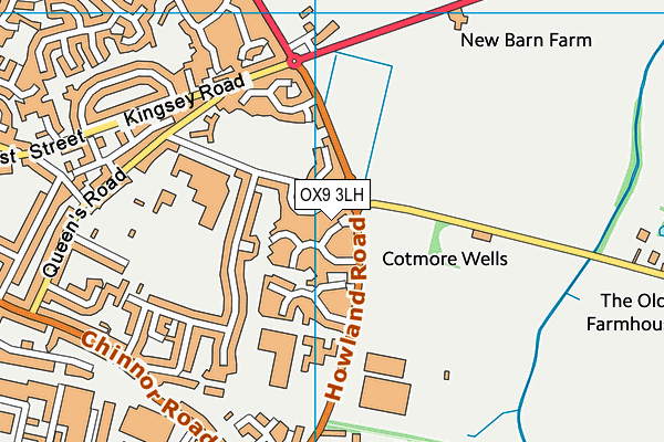 OX9 3LH map - OS VectorMap District (Ordnance Survey)