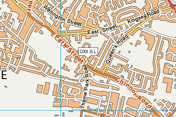 OX9 3LL map - OS VectorMap District (Ordnance Survey)