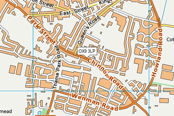 OX9 3LP map - OS VectorMap District (Ordnance Survey)
