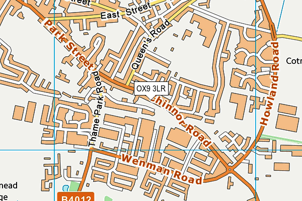 OX9 3LR map - OS VectorMap District (Ordnance Survey)