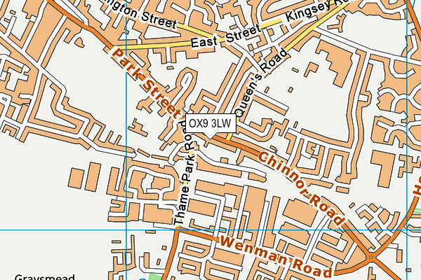 OX9 3LW map - OS VectorMap District (Ordnance Survey)