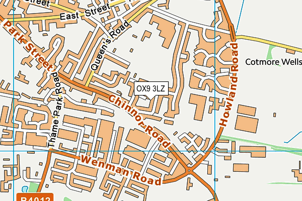 OX9 3LZ map - OS VectorMap District (Ordnance Survey)