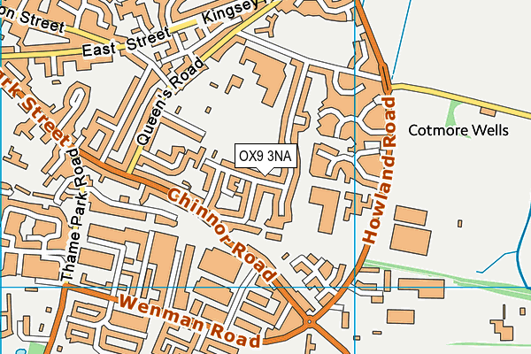 OX9 3NA map - OS VectorMap District (Ordnance Survey)