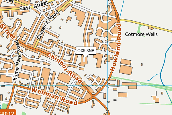 OX9 3NB map - OS VectorMap District (Ordnance Survey)
