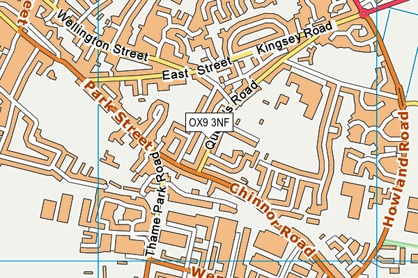 OX9 3NF map - OS VectorMap District (Ordnance Survey)