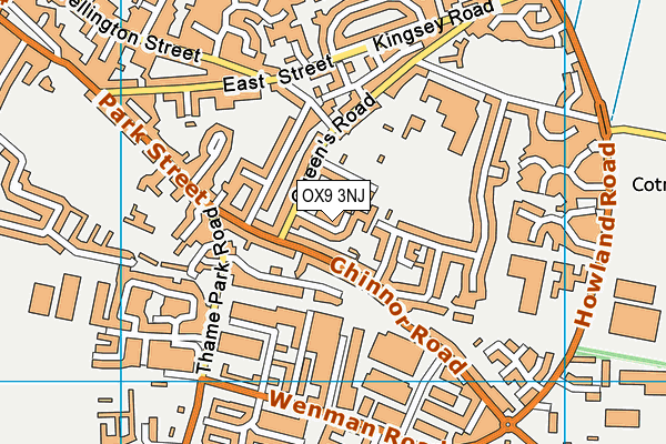 OX9 3NJ map - OS VectorMap District (Ordnance Survey)