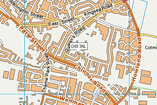 OX9 3NL map - OS VectorMap District (Ordnance Survey)