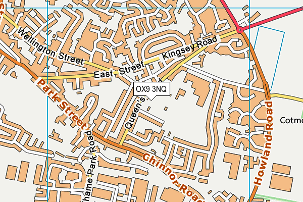 OX9 3NQ map - OS VectorMap District (Ordnance Survey)