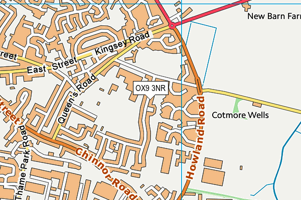 OX9 3NR map - OS VectorMap District (Ordnance Survey)