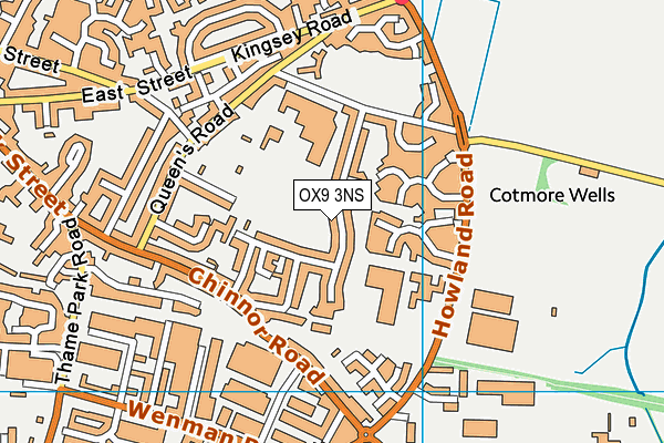 OX9 3NS map - OS VectorMap District (Ordnance Survey)