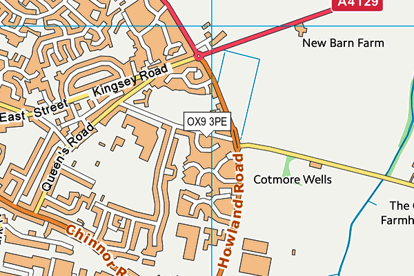 OX9 3PE map - OS VectorMap District (Ordnance Survey)