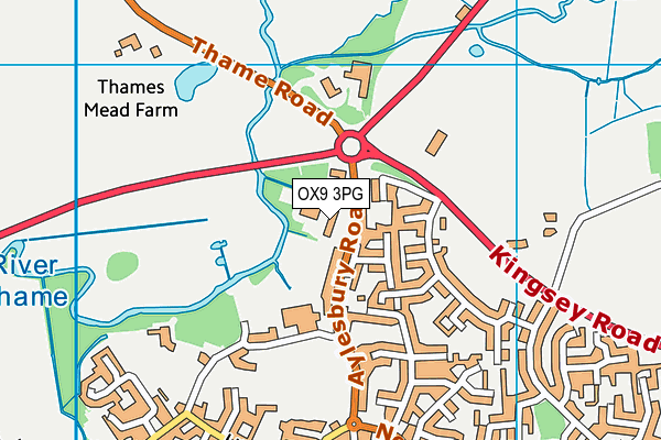 OX9 3PG map - OS VectorMap District (Ordnance Survey)