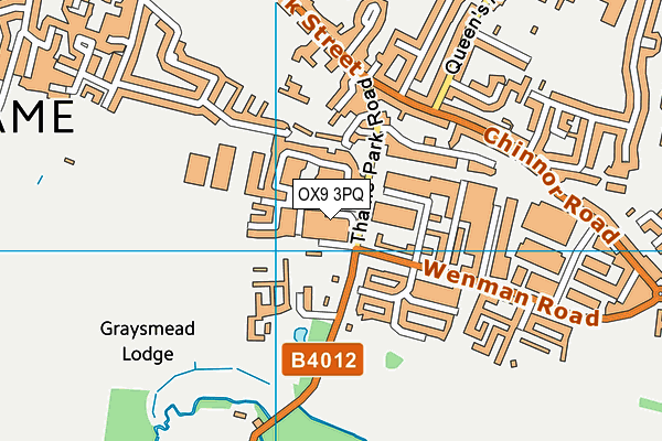 OX9 3PQ map - OS VectorMap District (Ordnance Survey)