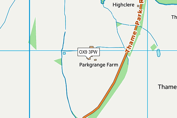 OX9 3PW map - OS VectorMap District (Ordnance Survey)