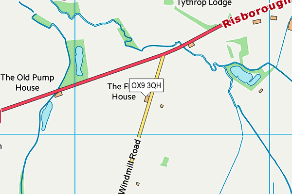 OX9 3QH map - OS VectorMap District (Ordnance Survey)