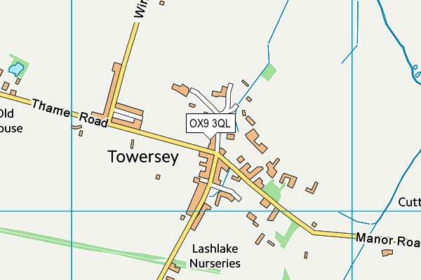 OX9 3QL map - OS VectorMap District (Ordnance Survey)