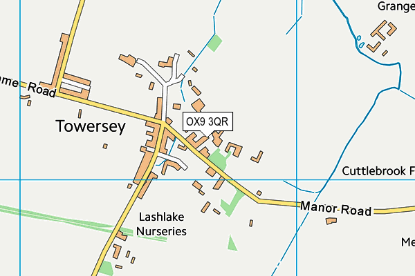 OX9 3QR map - OS VectorMap District (Ordnance Survey)