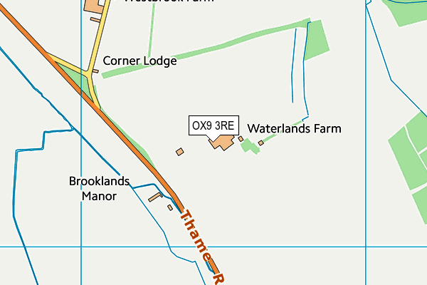 OX9 3RE map - OS VectorMap District (Ordnance Survey)