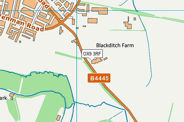 OX9 3RF map - OS VectorMap District (Ordnance Survey)