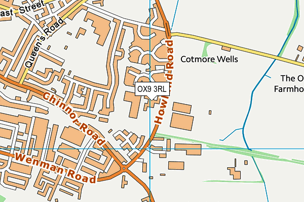 OX9 3RL map - OS VectorMap District (Ordnance Survey)