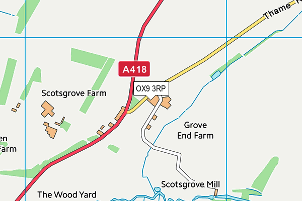 OX9 3RP map - OS VectorMap District (Ordnance Survey)