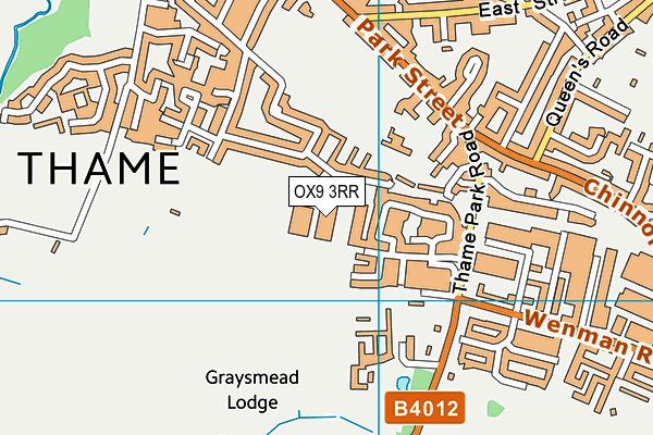 OX9 3RR map - OS VectorMap District (Ordnance Survey)