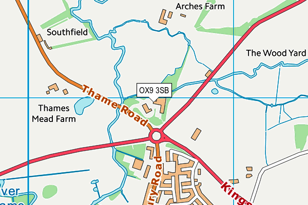 OX9 3SB map - OS VectorMap District (Ordnance Survey)