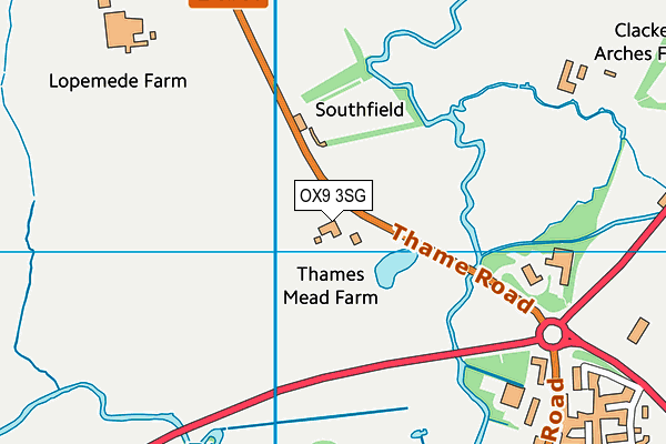 OX9 3SG map - OS VectorMap District (Ordnance Survey)