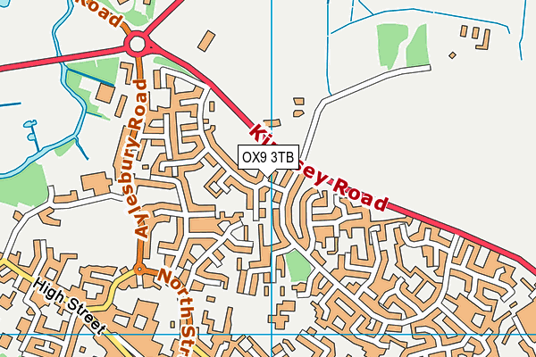 OX9 3TB map - OS VectorMap District (Ordnance Survey)