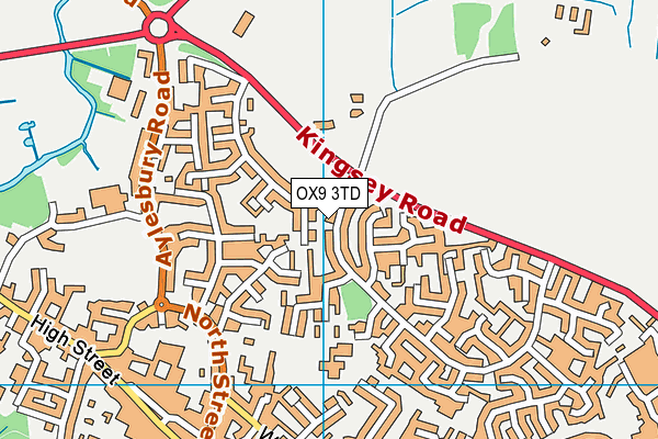 OX9 3TD map - OS VectorMap District (Ordnance Survey)