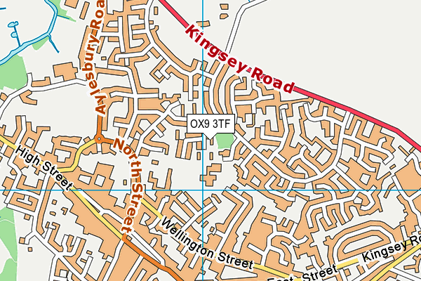 OX9 3TF map - OS VectorMap District (Ordnance Survey)