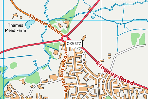 OX9 3TZ map - OS VectorMap District (Ordnance Survey)