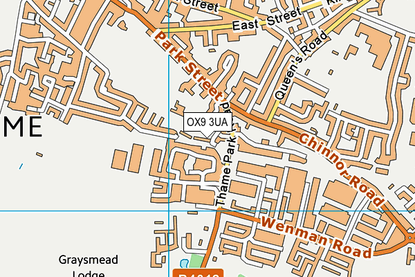 OX9 3UA map - OS VectorMap District (Ordnance Survey)