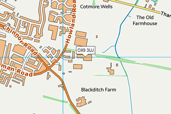 OX9 3UJ map - OS VectorMap District (Ordnance Survey)