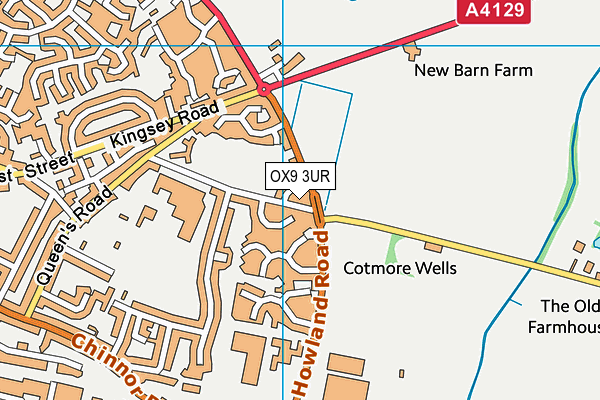 OX9 3UR map - OS VectorMap District (Ordnance Survey)