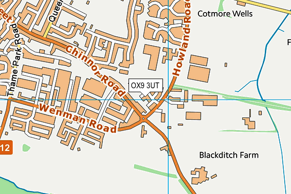 OX9 3UT map - OS VectorMap District (Ordnance Survey)