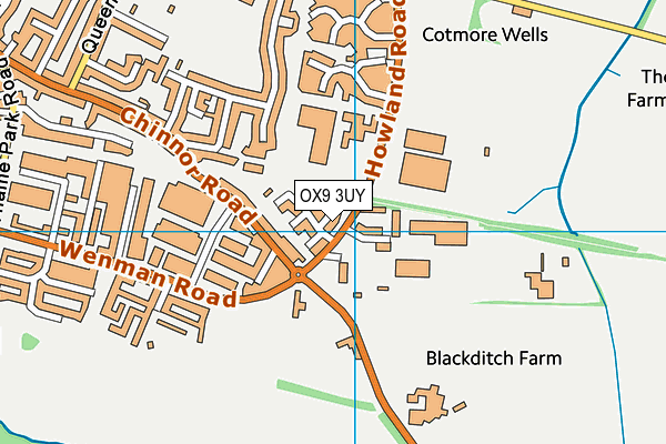 OX9 3UY map - OS VectorMap District (Ordnance Survey)