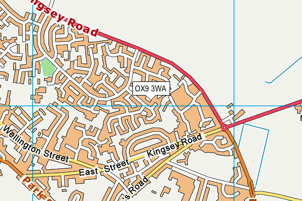 OX9 3WA map - OS VectorMap District (Ordnance Survey)