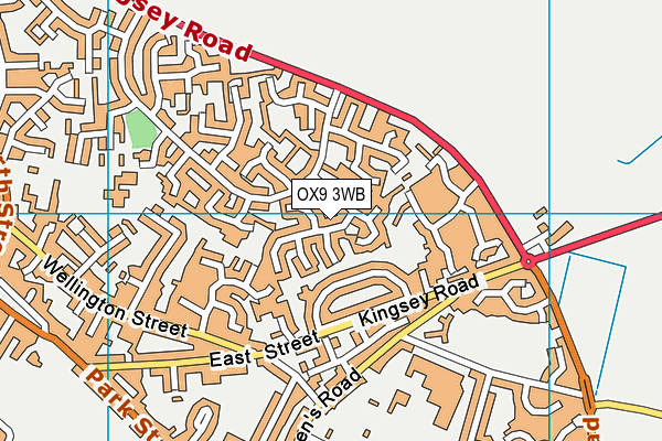 OX9 3WB map - OS VectorMap District (Ordnance Survey)