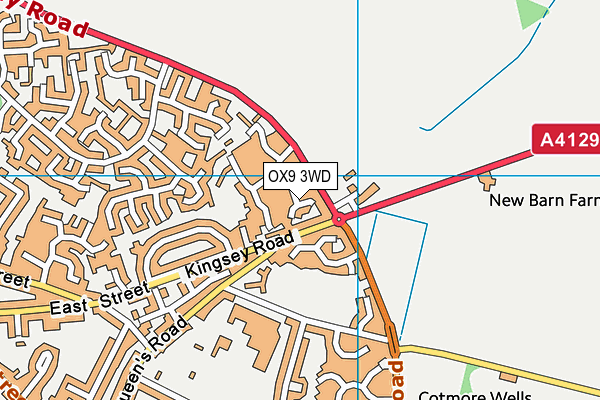 OX9 3WD map - OS VectorMap District (Ordnance Survey)