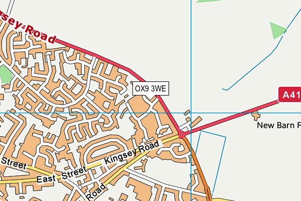 OX9 3WE map - OS VectorMap District (Ordnance Survey)