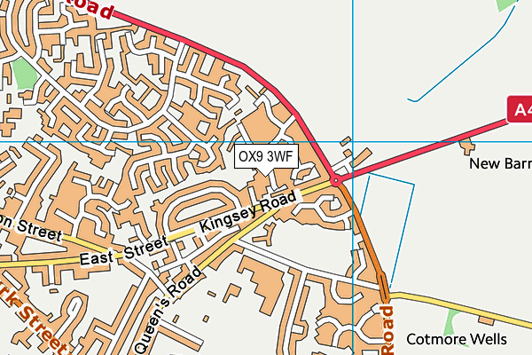 OX9 3WF map - OS VectorMap District (Ordnance Survey)