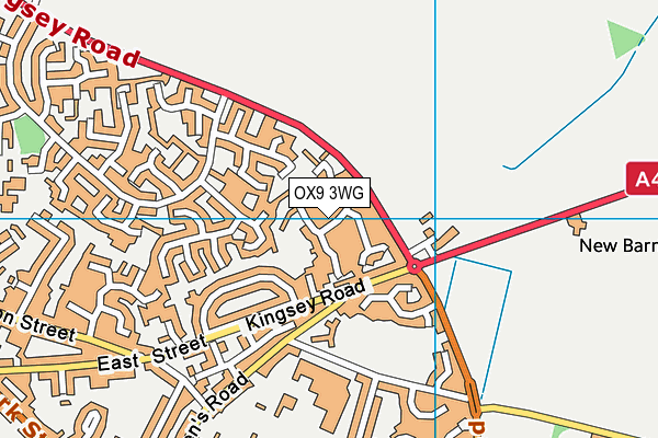 OX9 3WG map - OS VectorMap District (Ordnance Survey)