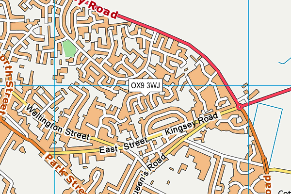 OX9 3WJ map - OS VectorMap District (Ordnance Survey)