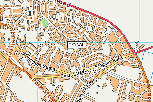 OX9 3WL map - OS VectorMap District (Ordnance Survey)